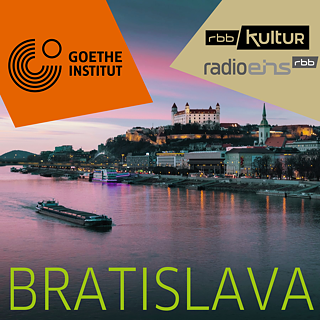 Titelbild Radiobrücke Bratislava 2023 mit Donau und Schloss