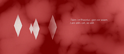 Video Screen with red and abstract shapes