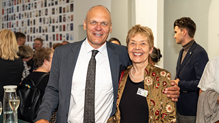 Jutta Gehrig und Johannes Ebert beim Jublieumsfeier.