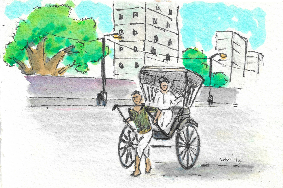 Heave, Ho! The Rickshaw Goes