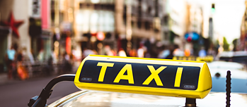 Bild eines Taxischilds 