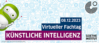 Dessin d'un personnage vert à gauche, titre au centre, motif en arrière-plan 