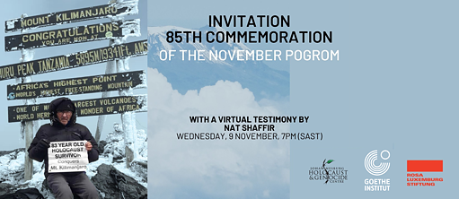 The 85th Commemoration of the 1933 Novemberpogrom