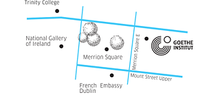 Karte Merrion Square © © Goethe-Institut Irland  Karte Merrion Square
