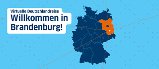 Deutschlandkarte, Brandenburg markiert