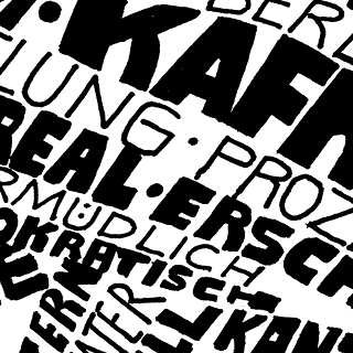 Word cloud su Kafka in tedesco di Kitty Kahane