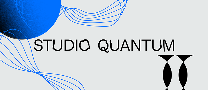 Studio Quantum with blue and grey design