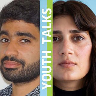 Portrait-photos of two participants