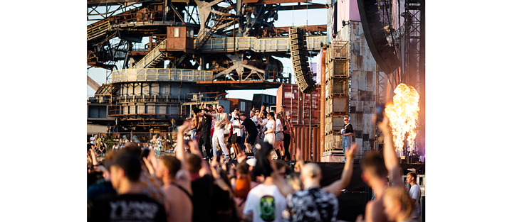 Whether it’s a heavy metal or Mallorca party: the backdrop in Ferropolis lends a very special flair to any event.