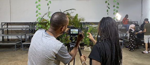 Film workshop for Rwandan and German teenagers