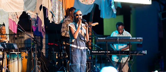 Ella Rings performing at Mabara Meza Festival