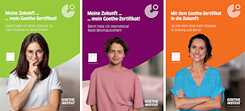 Plakate Meine Zukunft - mein Goethe-Zertifikat
