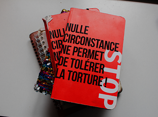 Ein Stapel Tagebücher