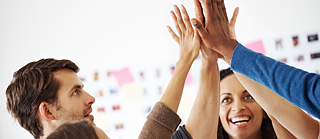 People doing a High-five