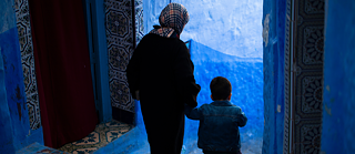 Eine Mutter mit ihrem Kind