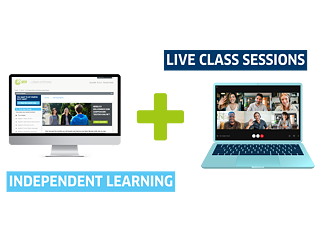 How it works independent training plus live sessions