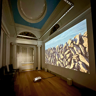 The Return Gallery of the Goethe-Institut with video installation. 