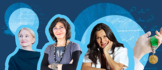 Die Goethe-Medaille 2024 geht an Iskra Geshoska, Claudia Cabrera, Carmen Romero Quero | Fotos: © Natasa Geleva, Claudia Cabrera, Valeria Zalaquett / Goethe-Institut