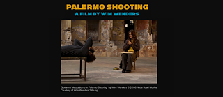 PAPER CINEMA: Film Screening Palermo Shooting © Giovanna Mezzogiorno in Palermo Shooting by Wim Wenders © 2008 Neue Road Movies Courtesy of Wim Wenders Stiftung  PAPER CINEMA: Film Screening Palermo Shooting