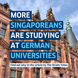 Mehr Singapurer studieren in Deutschland