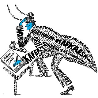 Word cloud su Kafka in tedesco di Kitty Kahane