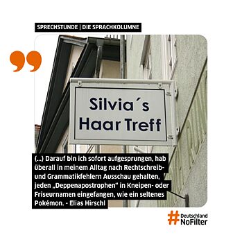 Visual til artiklen Der Untergang der deutschen Sprache