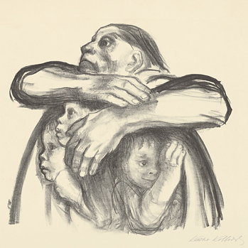 Kridtlitografi af Käthe Kollwitz 