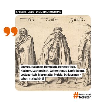 Visual til artiklen "Früher Arme-Leute-Dialekt, heute Kulturerbe" på #DeutschlandNoFilter