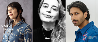 Retrats dels invitats : Christiane Frohmann, Simoné Goldschmidt-Lechner i Ralph Tharayil