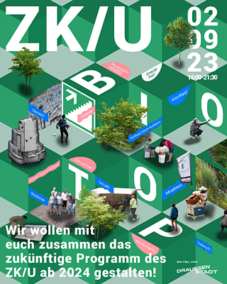 BIOTOP, plakat do projektu realizowanego przez ZK/U, 2023