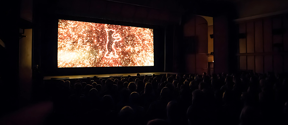 In the cinema hall of the Neue Kammerspiele.