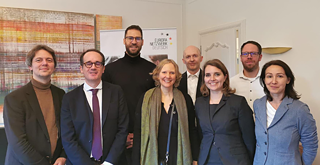 Empfang: Demokratie, Rechtstaat und Menschenrechte in der EU in Luxemburg Dezember 2023