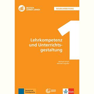 Das Cover des Lehrwerks „DLL1: Lehrkompetenz und Unterrichtsgestaltung“ aus der Weiterbildungsreihe „Deutsch Lehren Lernen“ 