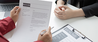 التدريب على التقدم لوظيفة