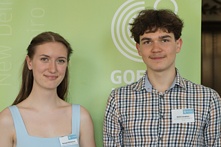 Porträt von Tereza und Matin, den Gewinnern des Wettbewerbs.