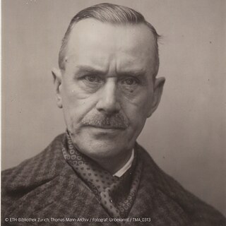 Foto af Thomas Mann i sort-hvid