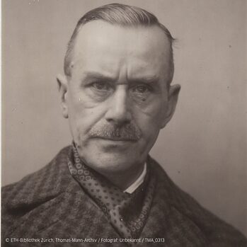 Foto af Thomas Mann i sort-hvid