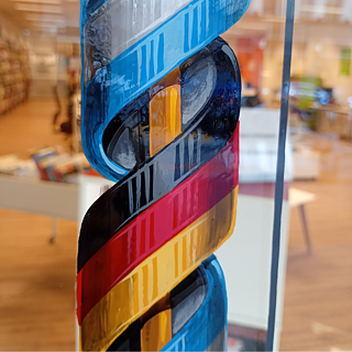 Fileteado bandera argentina y alemana de Gustavo Ferrari