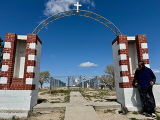 Memorial and cemetery at Wounded Knee