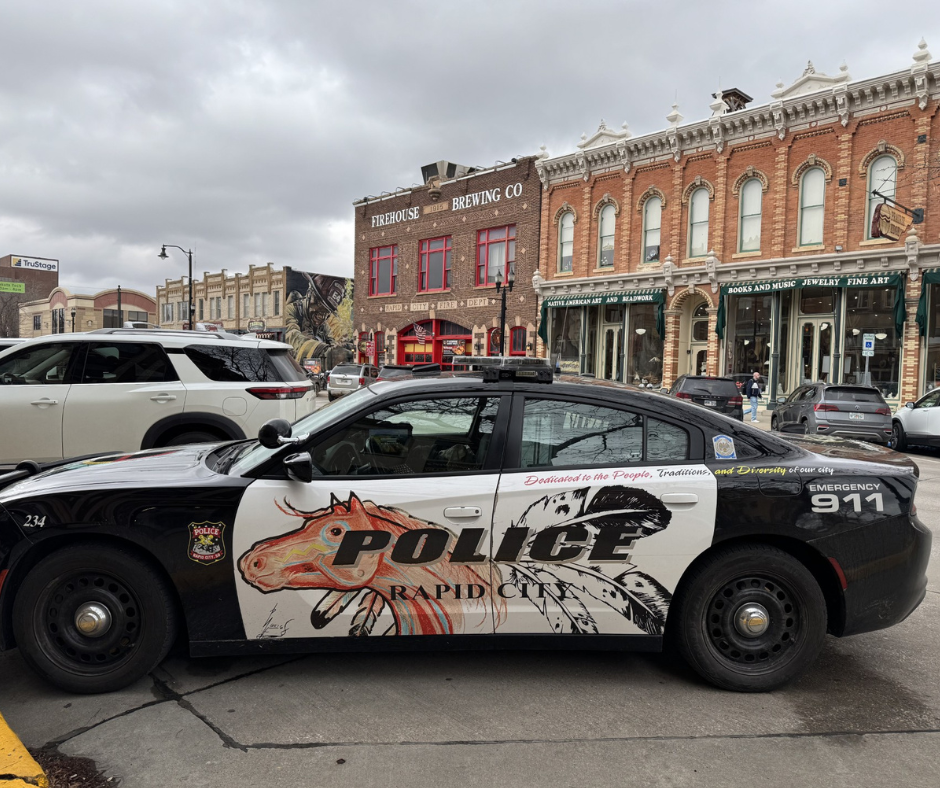 Photo of a police car in Rapid City, South Dakota