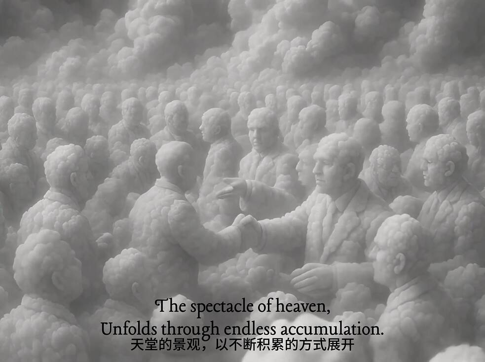Filmstill „The spectacle of paradise“, © Wang Hanlin in Kooperation mit KI