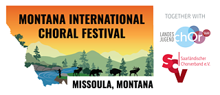 Montana International Choral Festival with partner logos