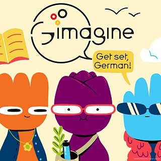 Drei Figuren mit Sprechblase GIMAGINE