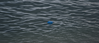 Wasser mit Plastiktüte 