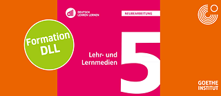 eine 5 in der Mitte von bunten Farben umrahmt