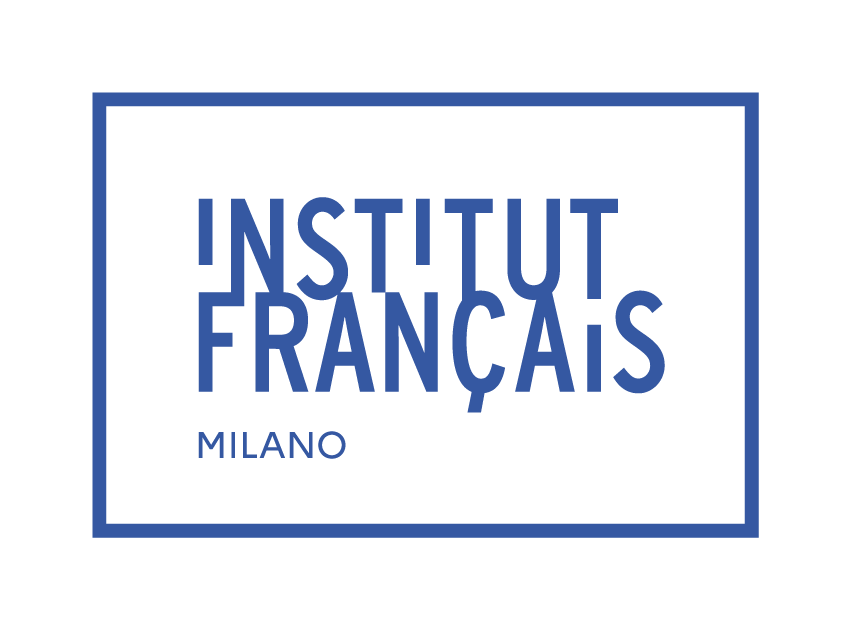 Il logo mostra la scritta „INSTITUT FRANÇAIS“ in lettere maiuscole. Il carattere è moderno e senza grazie. Le lettere sono di colore blu intenso. Le parole sono allineate a sinistra e disposte su due righe.