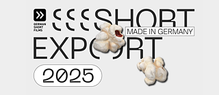 Short Export-Schriftzug umgeben von Popcorn