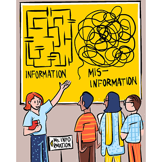 Ms. Information explains the difference between Information and Misinformation. 