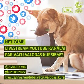 Youtube Livestream über Deutschkurse am Goethe-Institut Riga