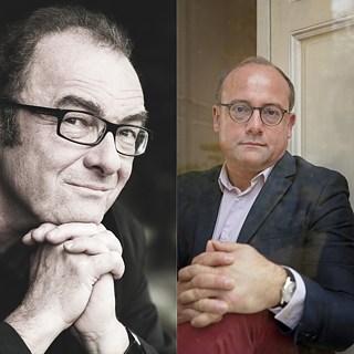 Portraitfotos von Menasse (links) und Chapoutot (rechts)